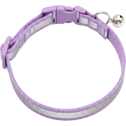 Resd Reflective Breakaway Cat Collar 20-32 cm Lavender with Bell - Product view