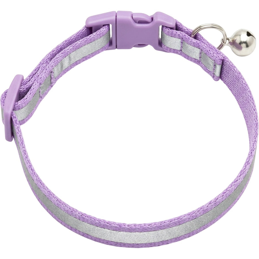Resd Reflective Breakaway Cat Collar 20-32 cm Lavender with Bell